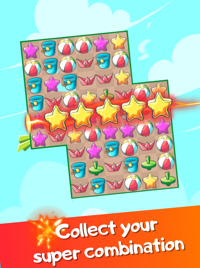 Beach trip saga match3 puzzle
