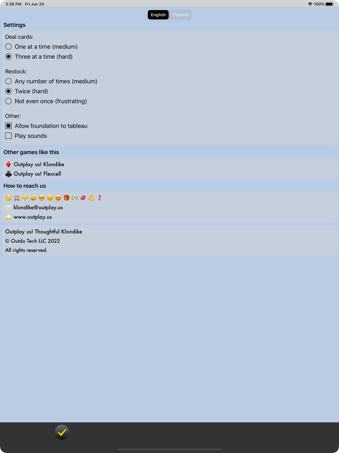 Outplay us Thoughtful Klondike