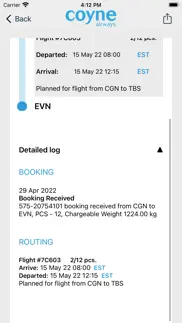 coyne airways tracking iphone screenshot 3