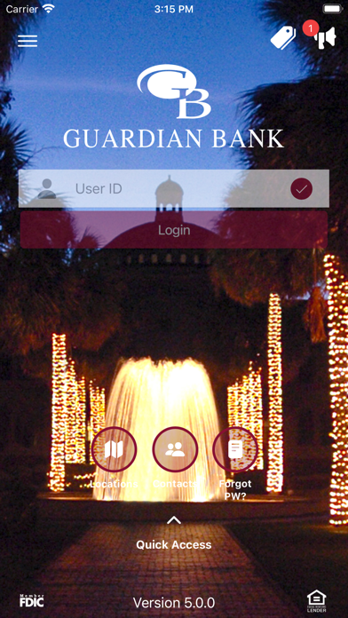 Guardian Bank Mobile Screenshot