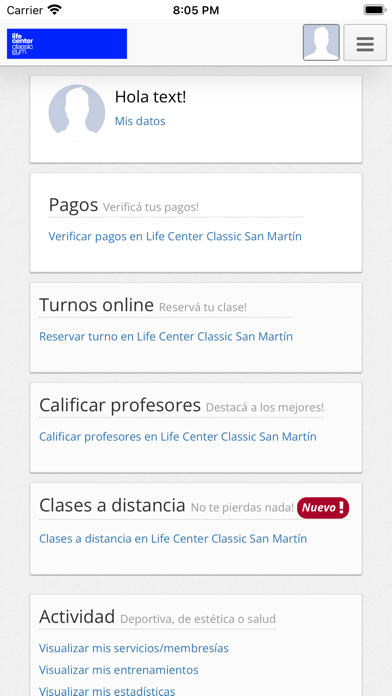 Life Center Classic San Martín Screenshot