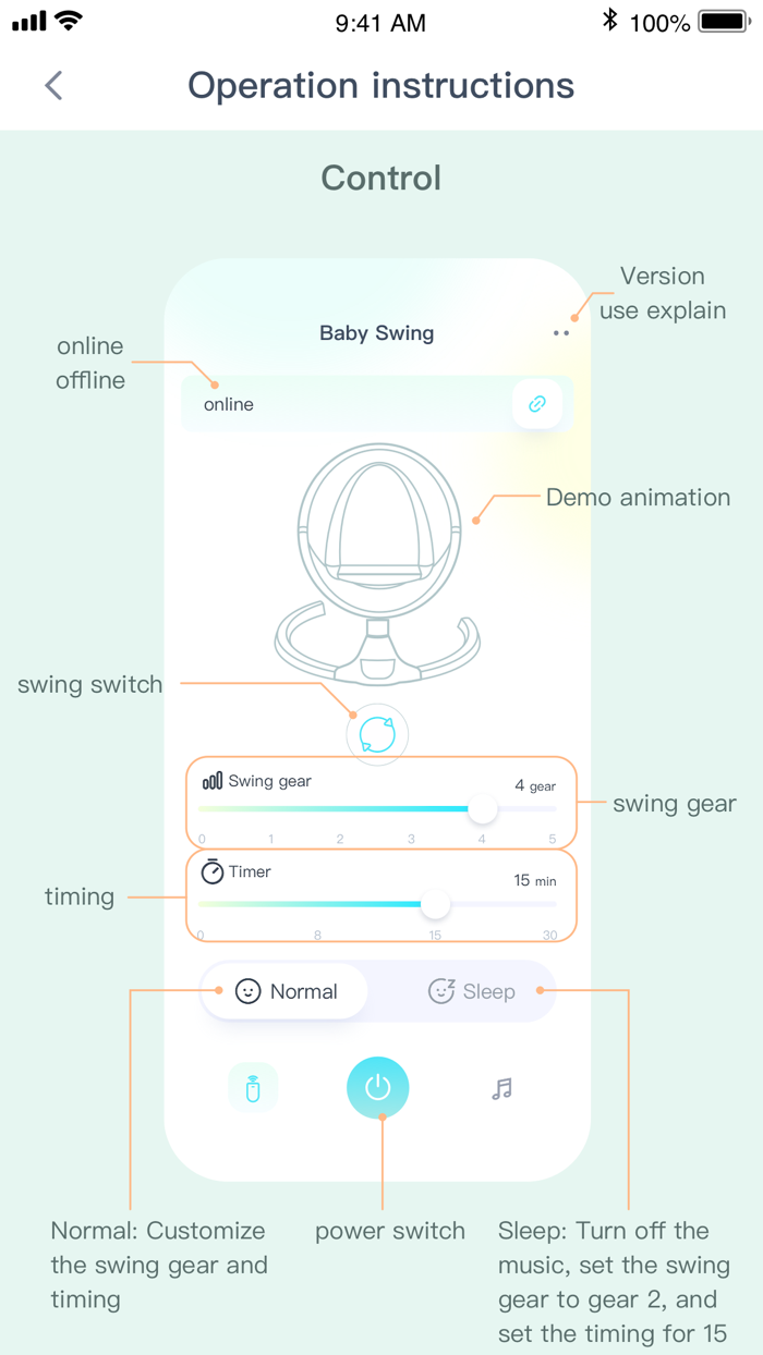 Baby Swing - Rocking Chair