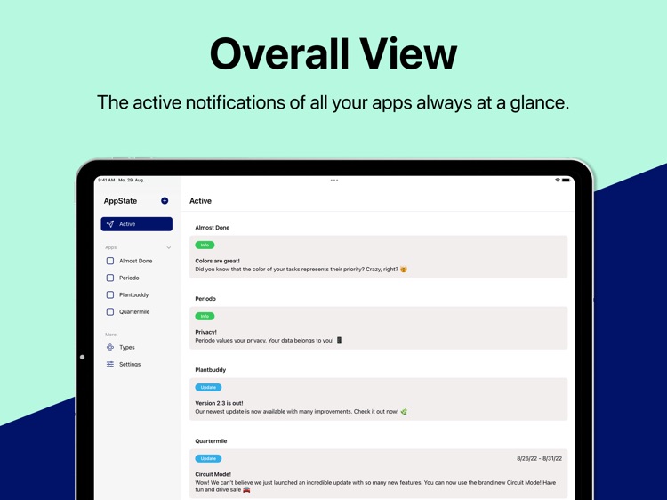 AppState: In-App Notifications