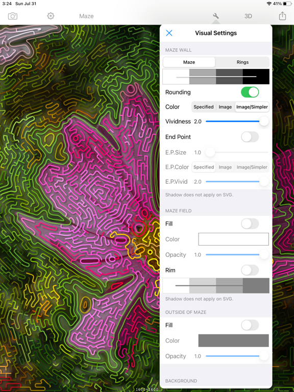 MazeImager iPad screenshot 8 - Photo & Video app