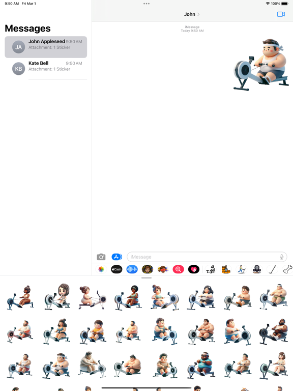 Screenshot #4 pour Rowing Machine Stickers