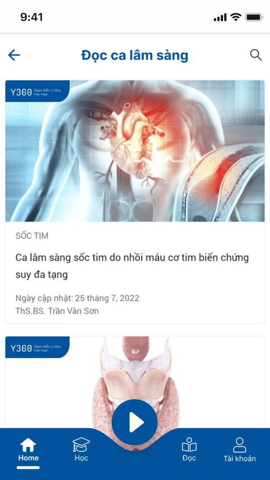 #2. Y360 Cộng đồng y khoa Học-Đọc (iOS) 由: YOUMED VIET NAM LIMITED COMPANY