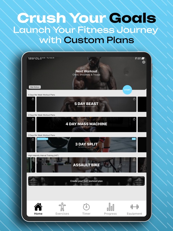 Screenshot #6 pour Beginner Workout Plans for Gym