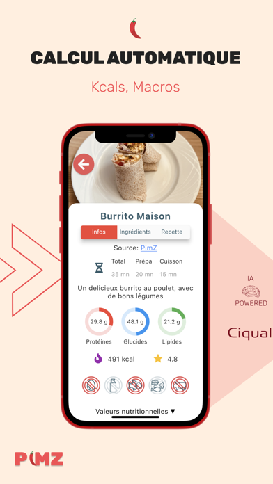 Pimz - Nutrition & Santé Screenshot