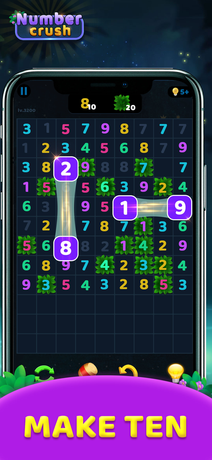 Number Crush Match Ten Puzzle
