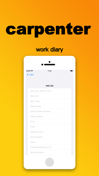 Screenshot #2 pour Carpenters Work Diary
