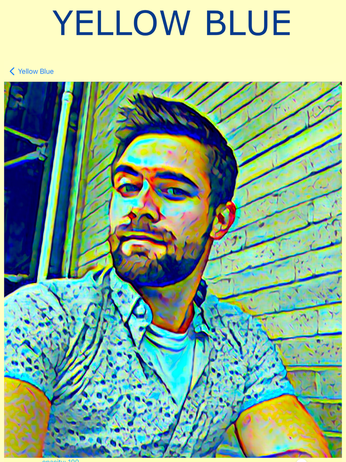 Photo editor yellow blue