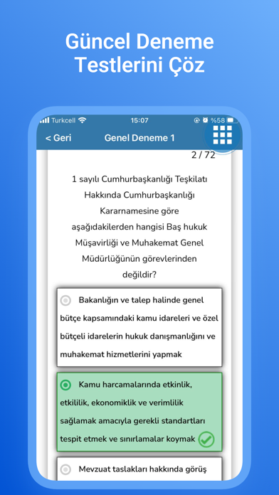 Gelir Uzmanlığı Özel Sınavı Screenshot