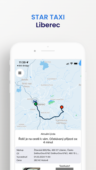 STAR TAXI Liberec Screenshot