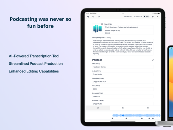Screenshot #4 pour Headroom: Podcast Studio