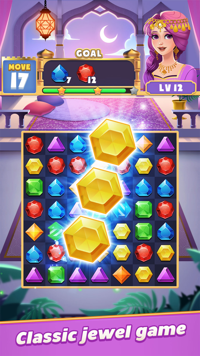 Jewels Magic Queen Match 3