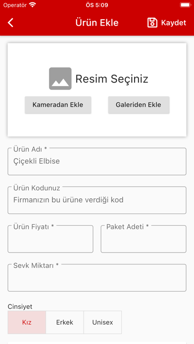 Payas Tedarikçi Screenshot