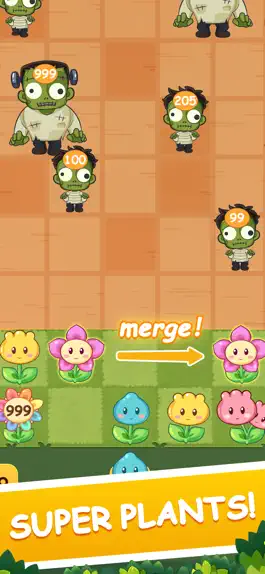 Game screenshot Merge Flowers Against Zombies apk