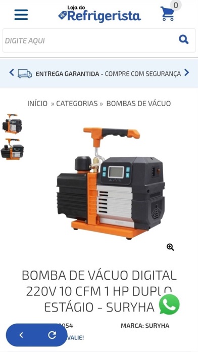 Loja do Refrigerista Screenshot