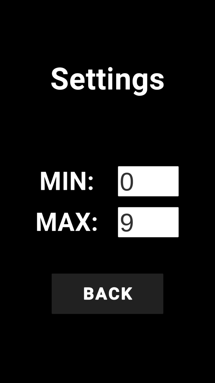 Random Number Full Screen