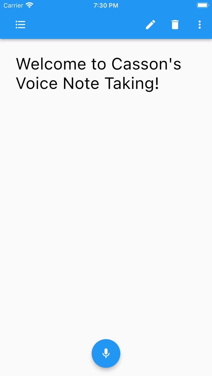 Cassons Voice Note Taking