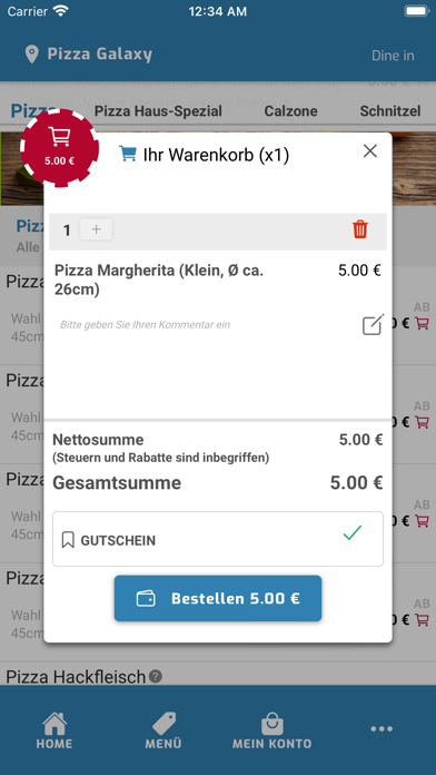 Pizza Galaxy Steinbach Screenshot