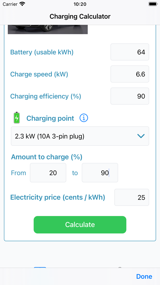 #3. EV Charge Calculator - Offline (iOS) 게시자: Do Tri