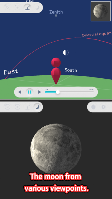 Moon phases assist Screenshot