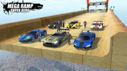 super hero mega ramp car stunt iphone screenshot 1