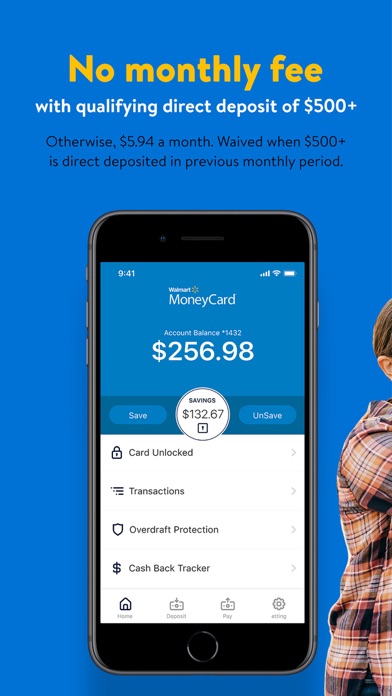 Walmart MoneyCard Screenshot