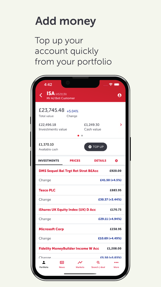 #3. AJ Bell (iOS) 由: AJ Bell