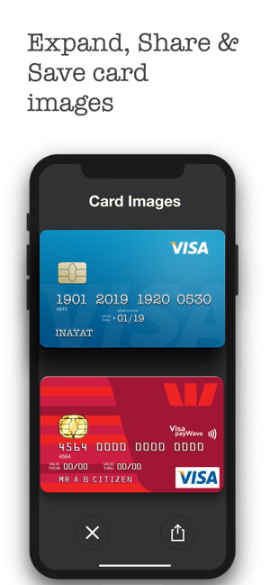 Валлет Про – снимак екрана кредитног новчаника
