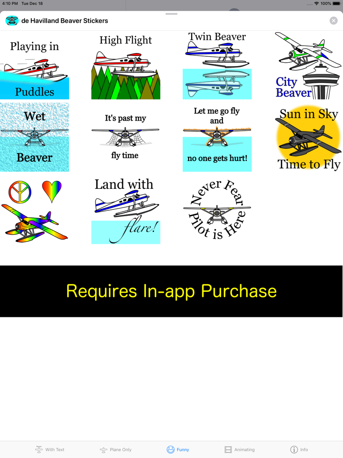 DHC-2 Beaver Sticker App