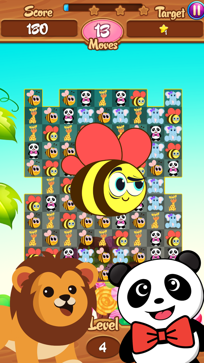 Bees Animal Friends Pop Match3