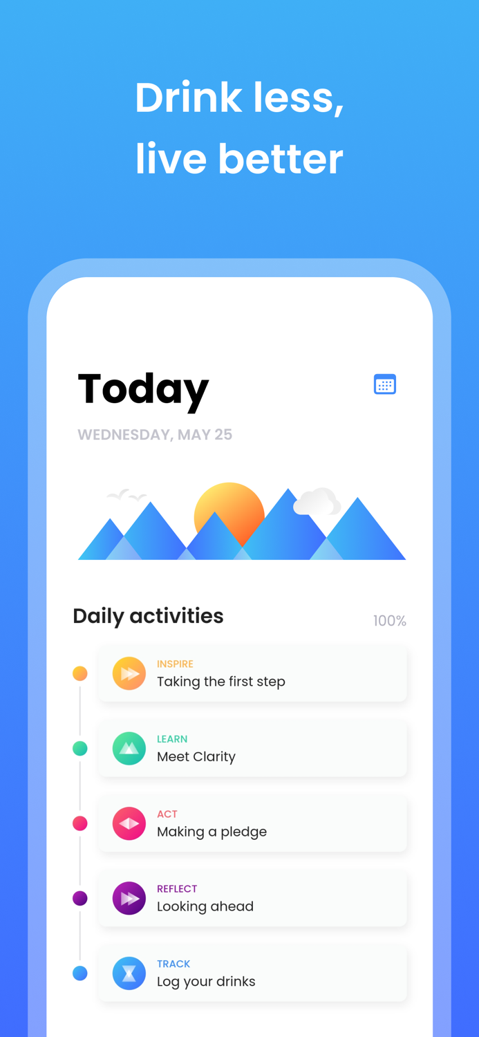 Clarity Drink Less, Live Well