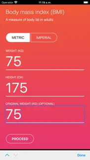 weight converter and bmi iphone screenshot 4