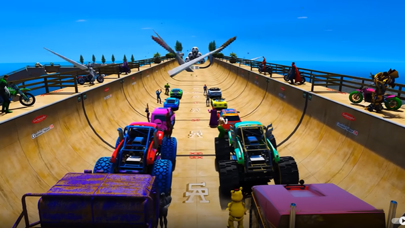 Superhero Car: Mega Ramp Games Screenshot