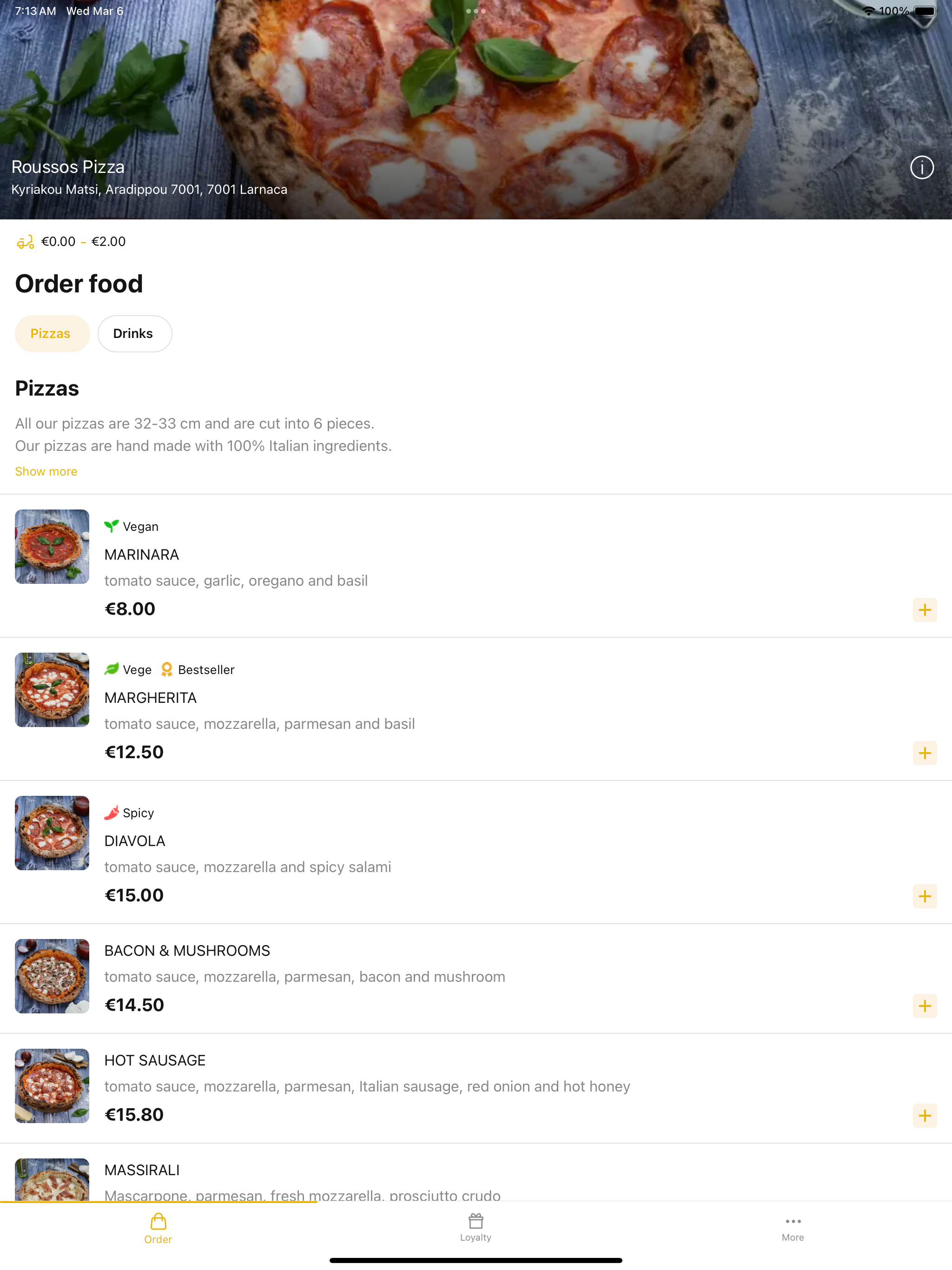 Roussos Pizza