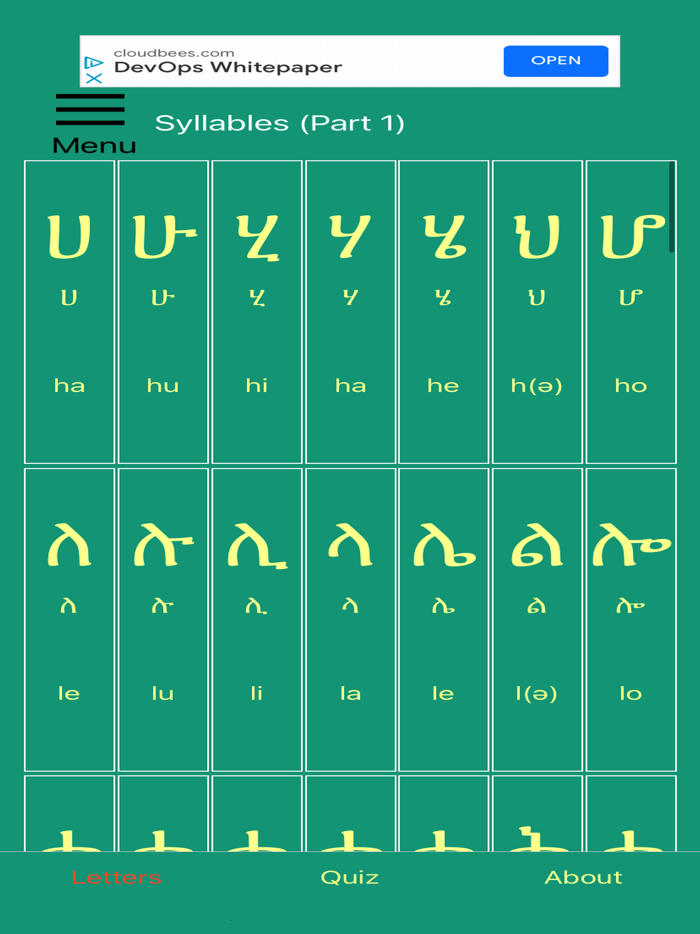 Learn Amharic Fidel Premium