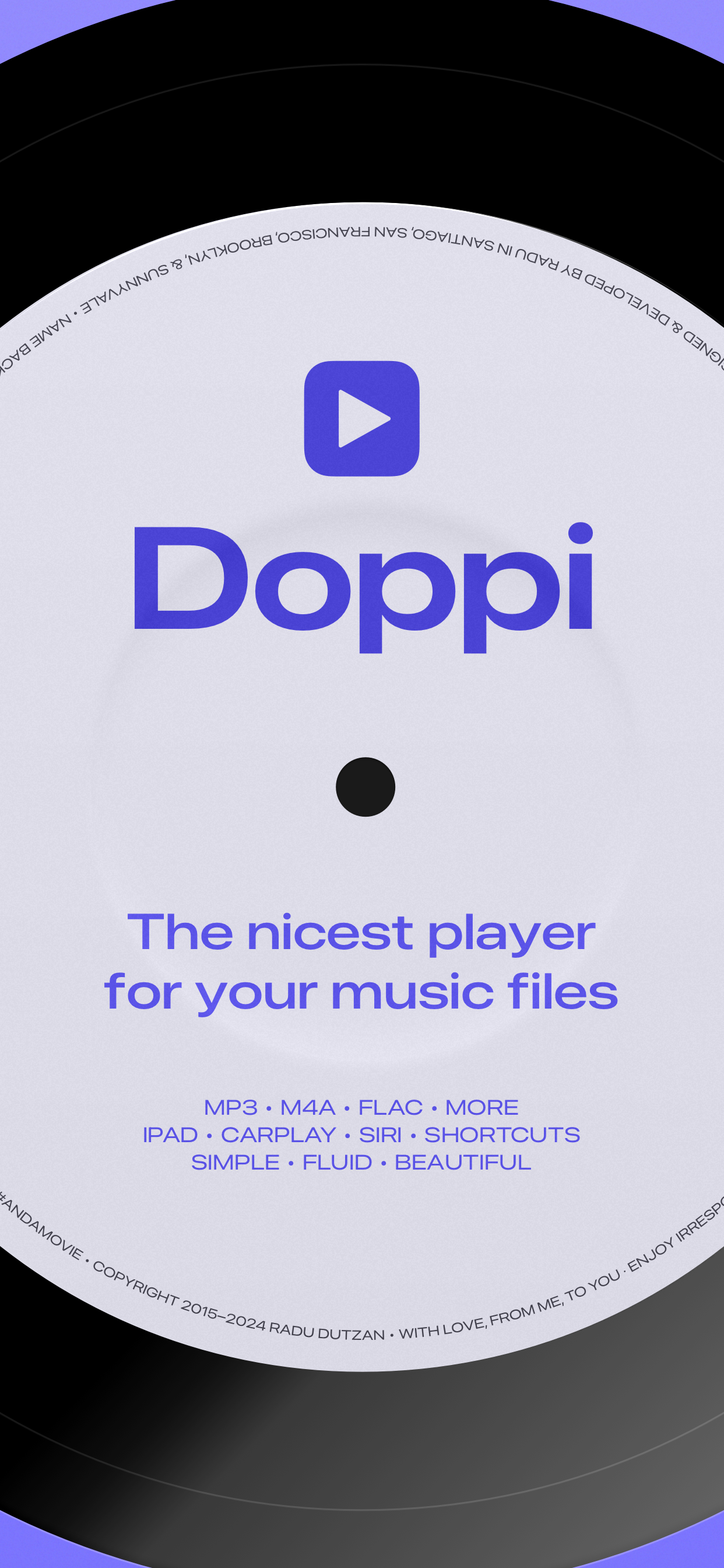 Doppi: local file music player
