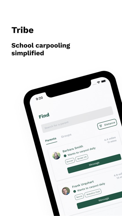 Tribe — School Carpooling