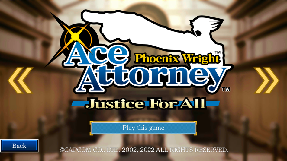 #2. Ace Attorney Trilogy (iOS) Bởi: CAPCOM