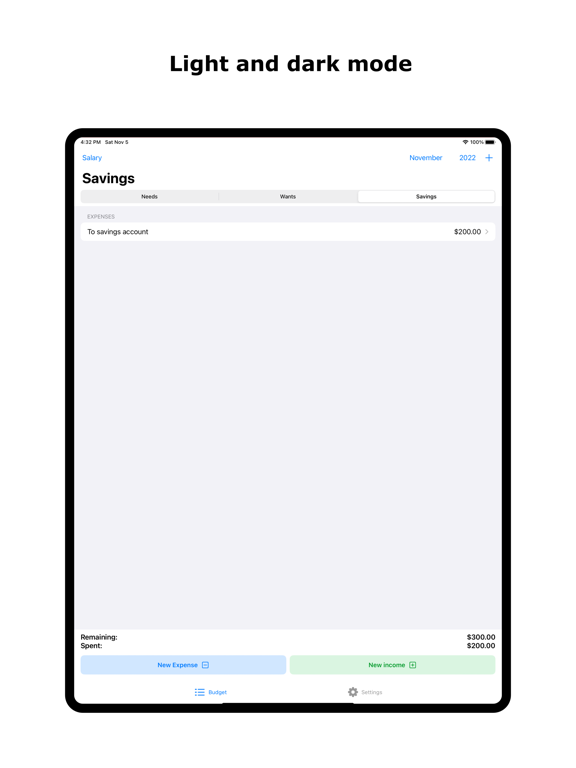 RULEIT - Your Budget App iPad screenshot 4 - Finance app