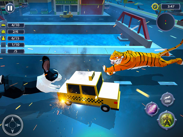 Tiger Rampage-Giant 3D Monster