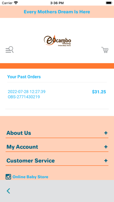 Online Baby Store Screenshot