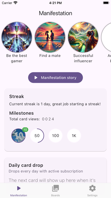 Aiantra Vision Board Screenshot