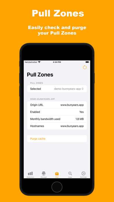 BunnyEars: CDN Stats & Logs Screenshot