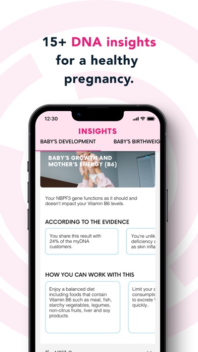 myDNA Pregnancy Screenshot