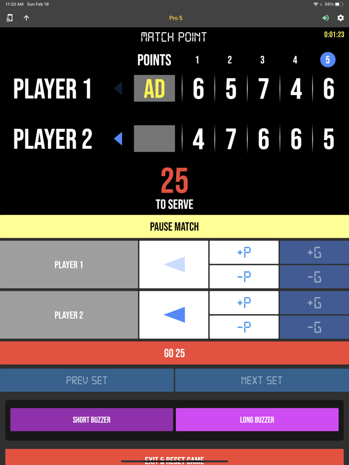 BT Tennis Controller