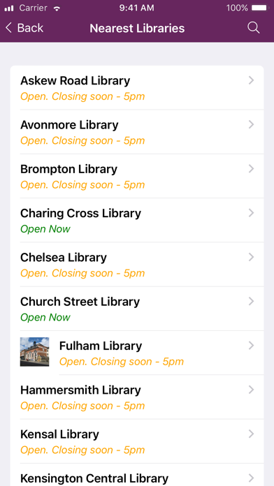 RBKC & WCC Libraries Screenshot