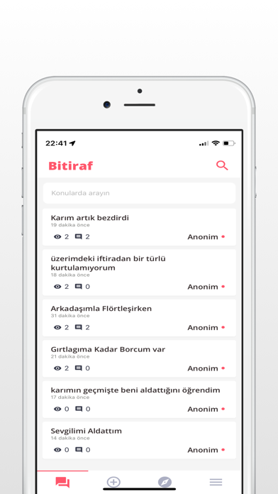 Bitiraf - Anonim İtiraf Et Screenshot